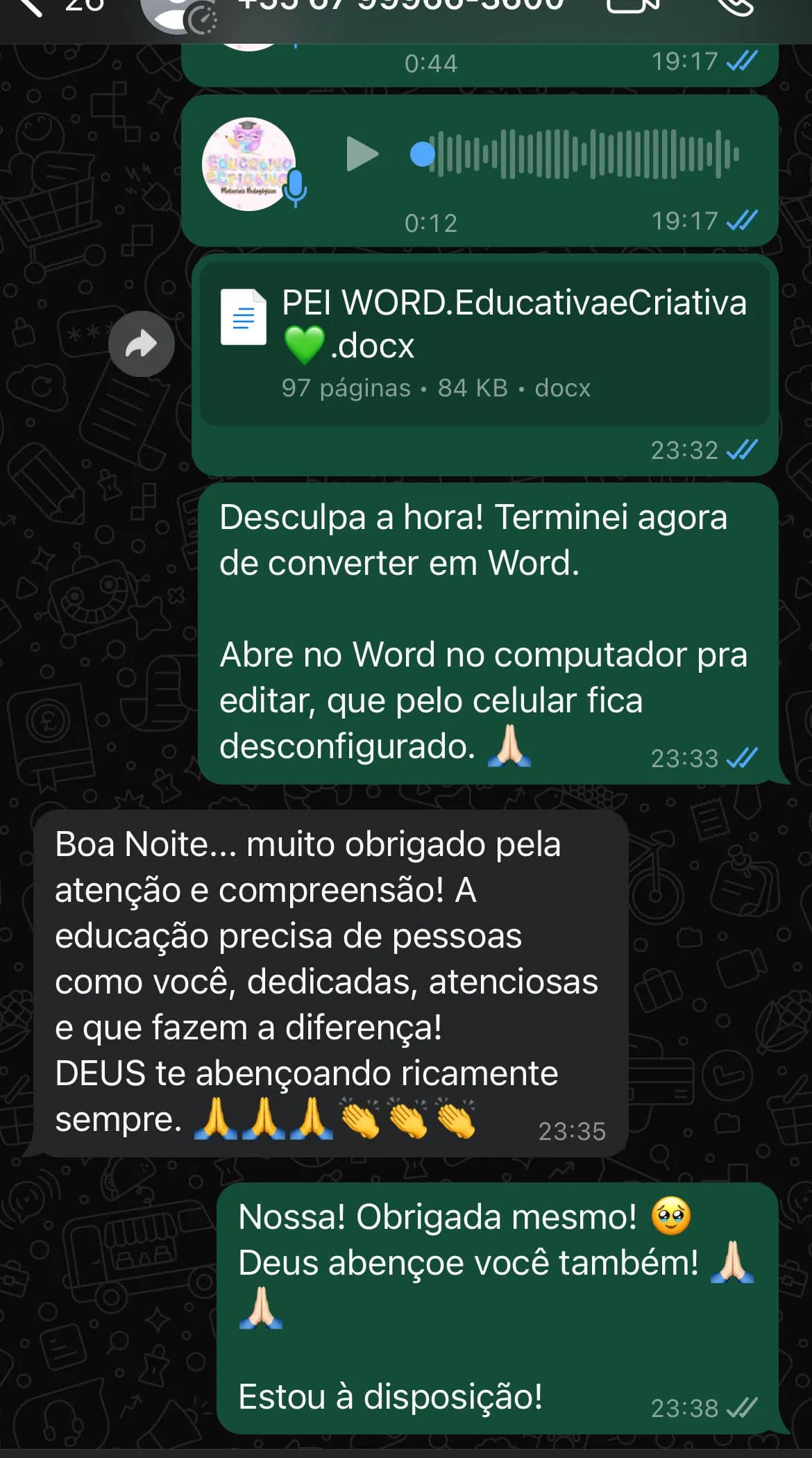 Maria, Professora Infantil